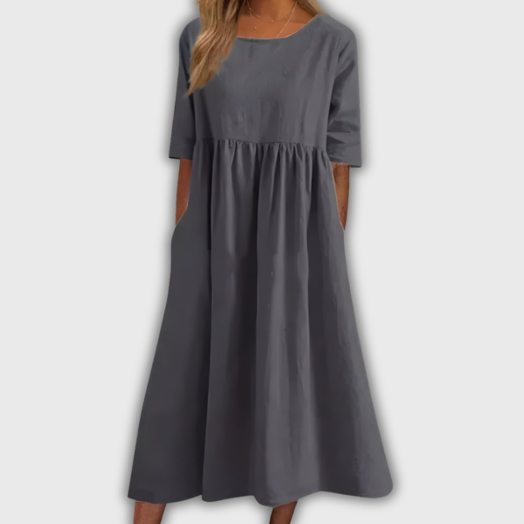 Sofía | Vestido en armonía azul