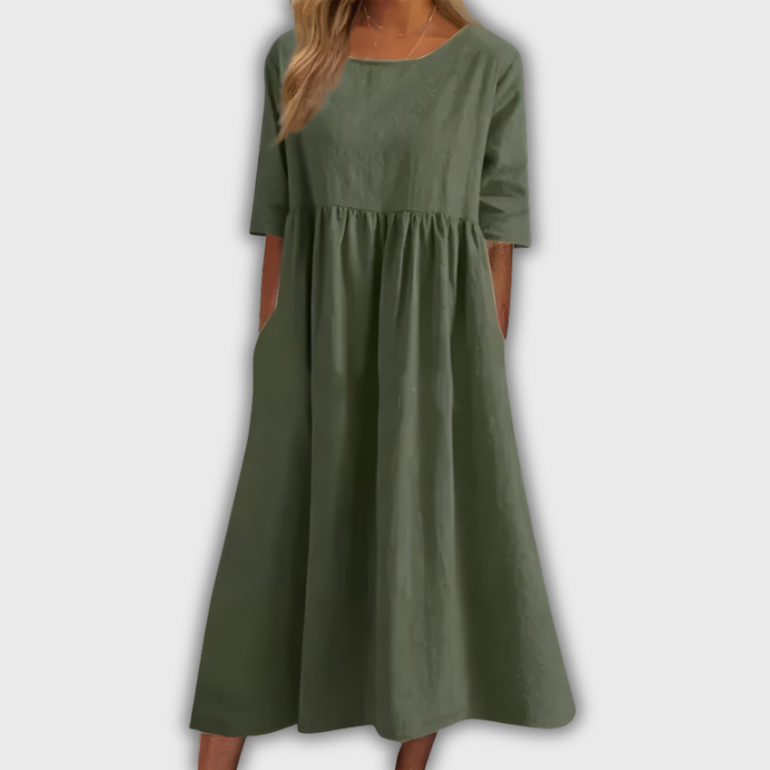 Sofía | Vestido en armonía azul