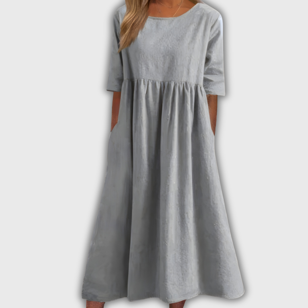 Sofía | Vestido en armonía azul