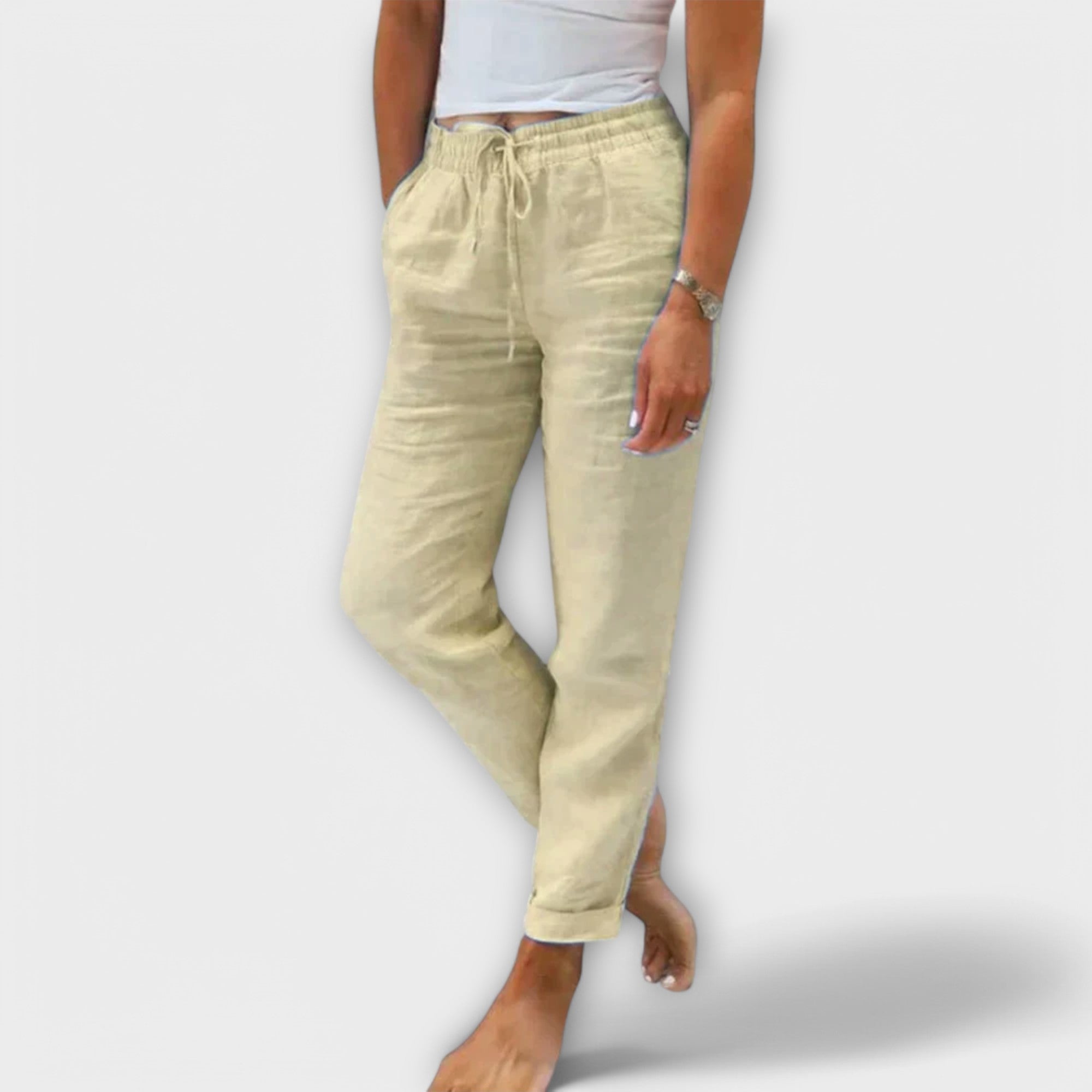 Stacy – Pantalones Ligeros de Lino