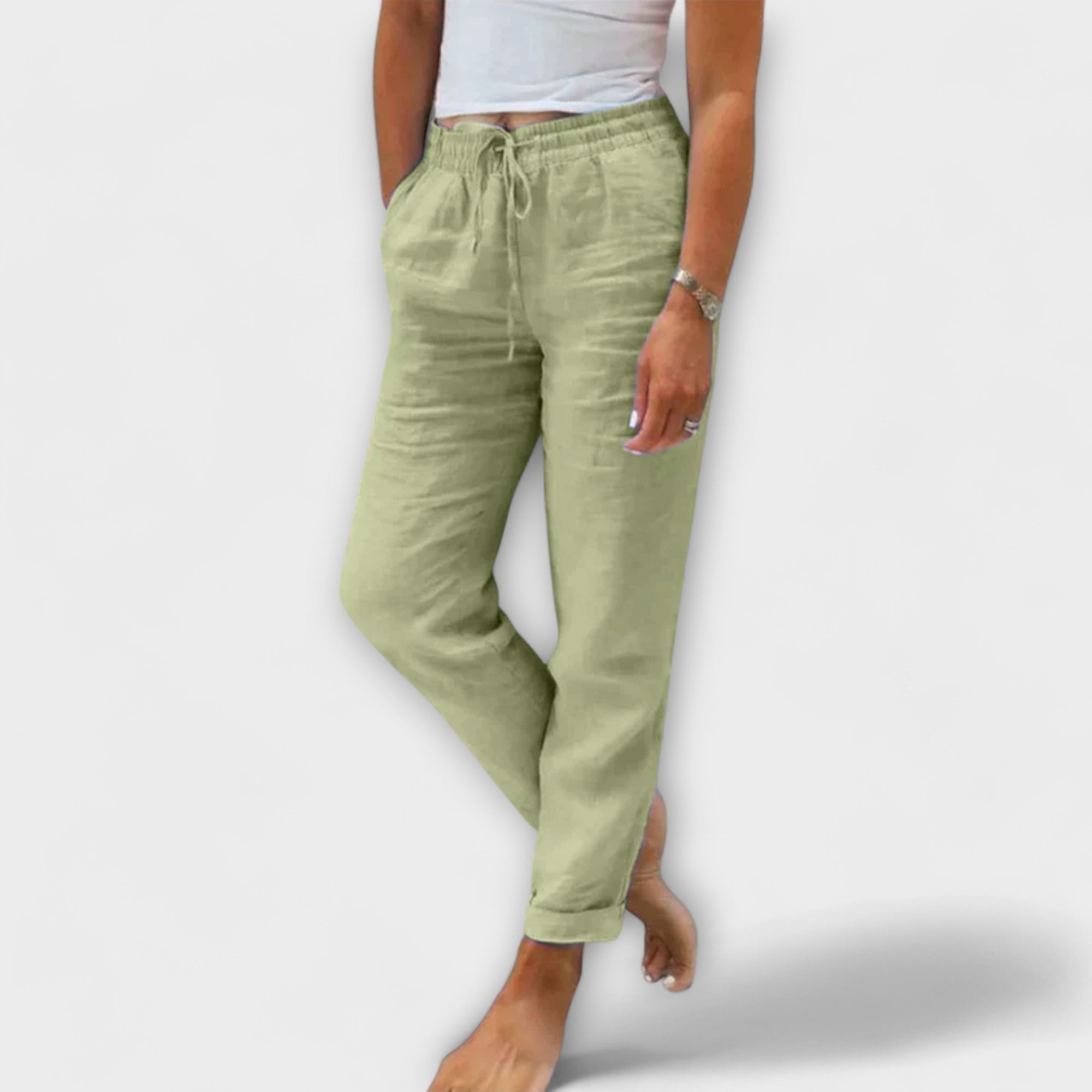 Stacy – Pantalones Ligeros de Lino