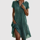 Lina | Vestido midi de manga corta
