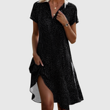 Lina | Vestido midi de manga corta
