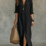 SAULE | Vestido maxi increíblemente favorecedor para una versatilidad diaria