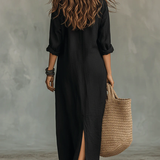 SAULE | Vestido maxi increíblemente favorecedor para una versatilidad diaria
