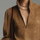 Minivestido de cuello alto