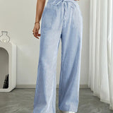 Alina™ | Elegantes pantalones a rayas con bolsillos