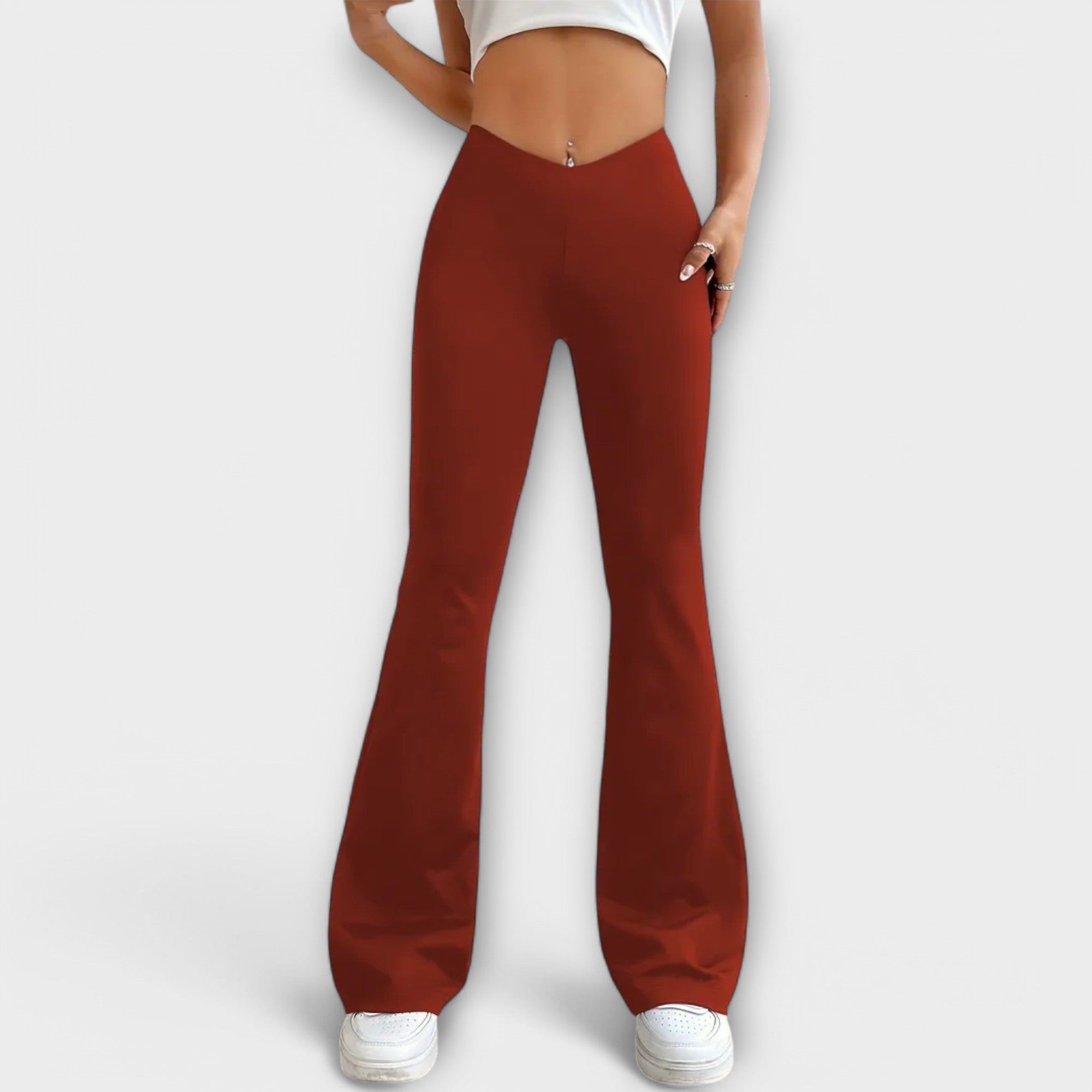 Serena – Pantalones casuales con puños alzados