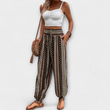 Scarlett – Pantalones con estampado étnico