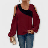 Scarlett – Blusa con escote rectangular