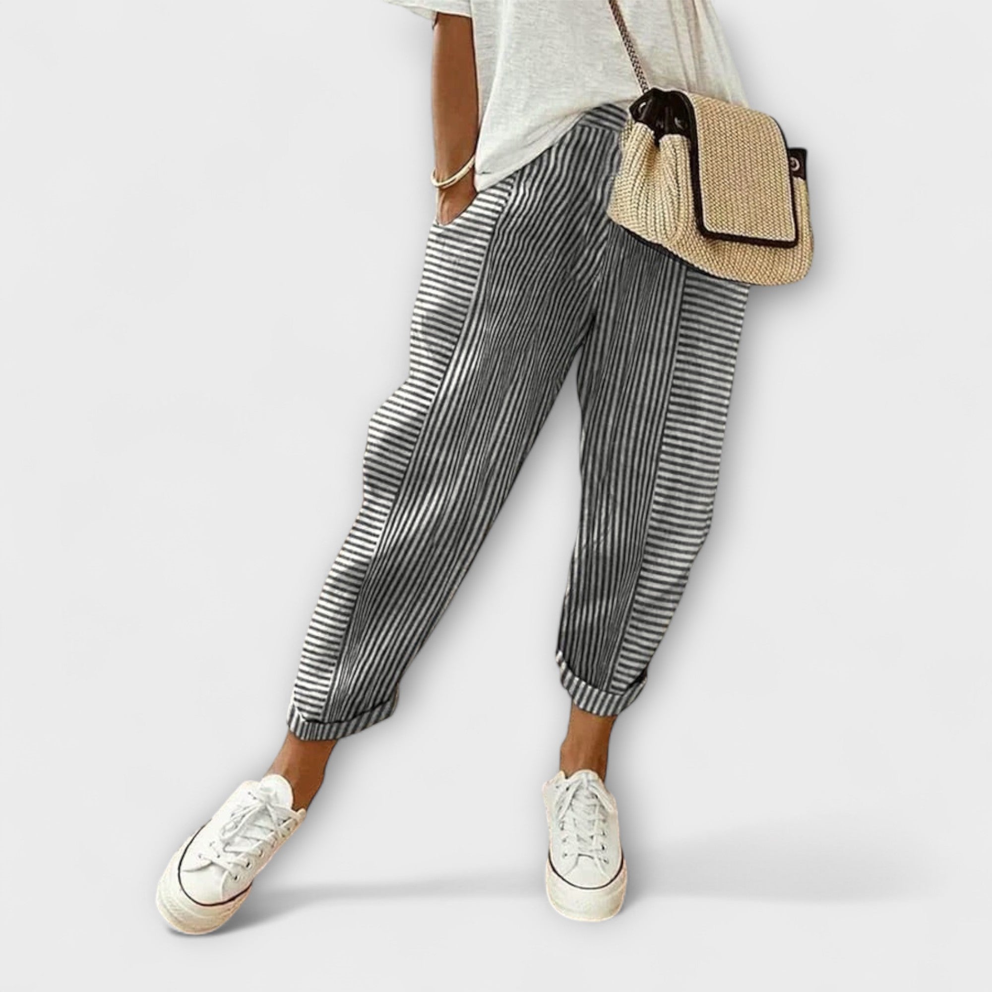 Sanne – Pantalones a rayas Bequemi