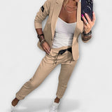 Malou - Conjunto Coordinado de Top, Chaqueta y Pantalones