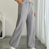 Alina™ | Elegantes pantalones a rayas con bolsillos