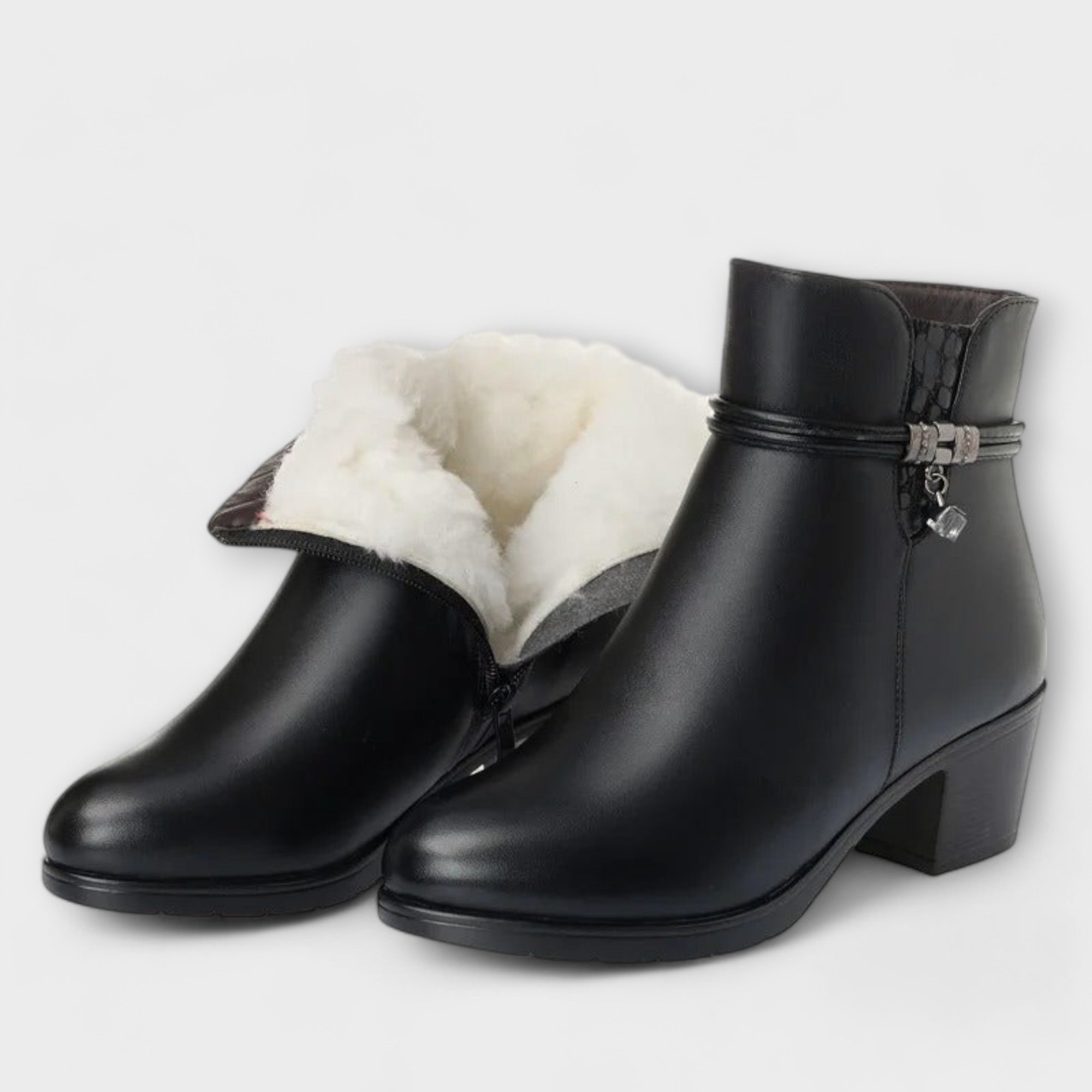 Frederika – Elegantes Botas de Invierno con Cremallera