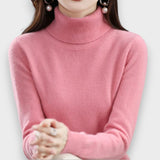 Zoey | Jersey de cuello alto de cachemir
