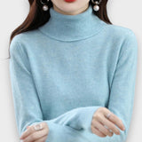 Zoey | Jersey de cuello alto de cachemir