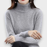 Zoey | Jersey de cuello alto de cachemir