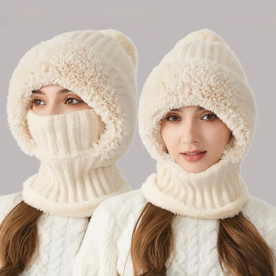 Amélie | Gorro Fluffy Acogedor con Pompón