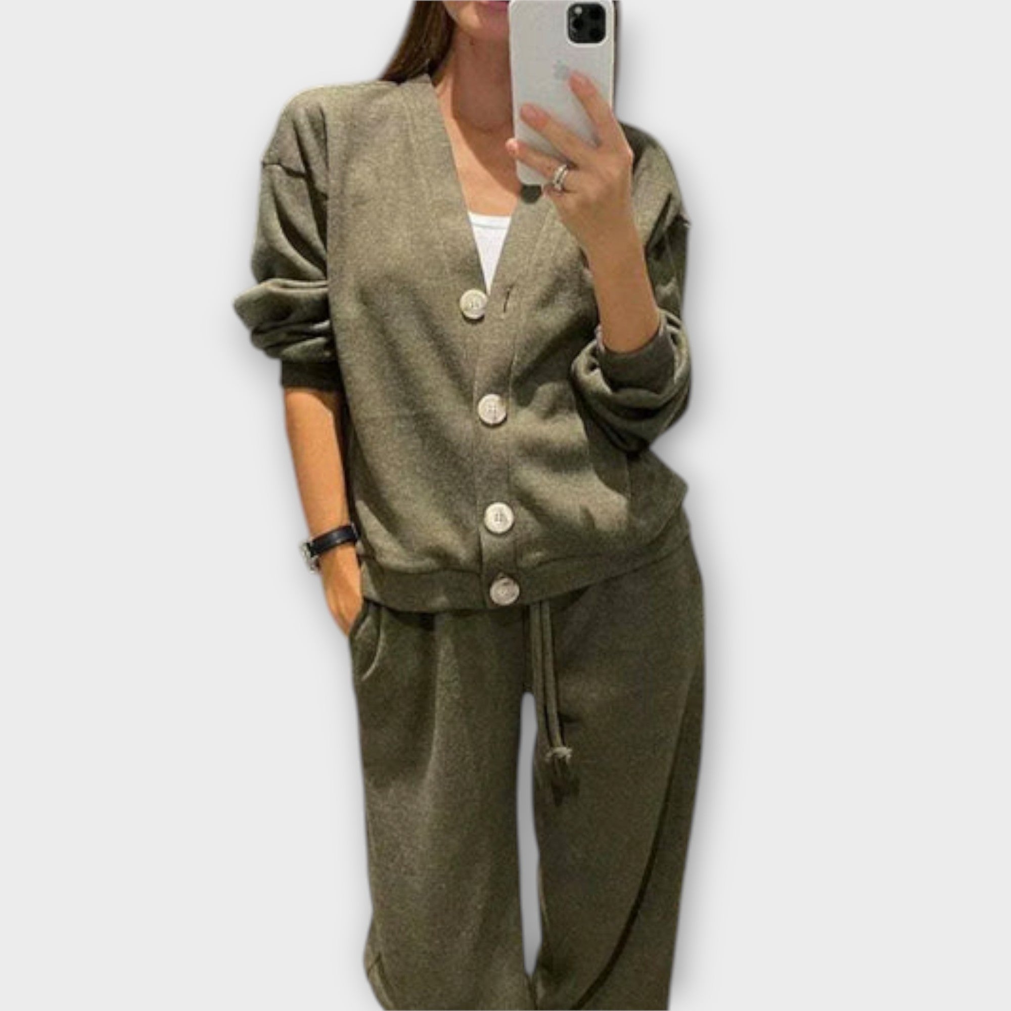 Chantal – Conjunto de Cárdigan y Pantalón