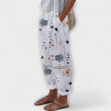 Airish – Pantalones casuales con botones estampados distintivos