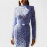 Freya – Vestido Midi Elegante de Encaje Floral