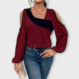 Scarlett – Blusa con escote rectangular