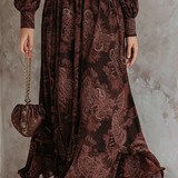 Vestido maxi silueta definida