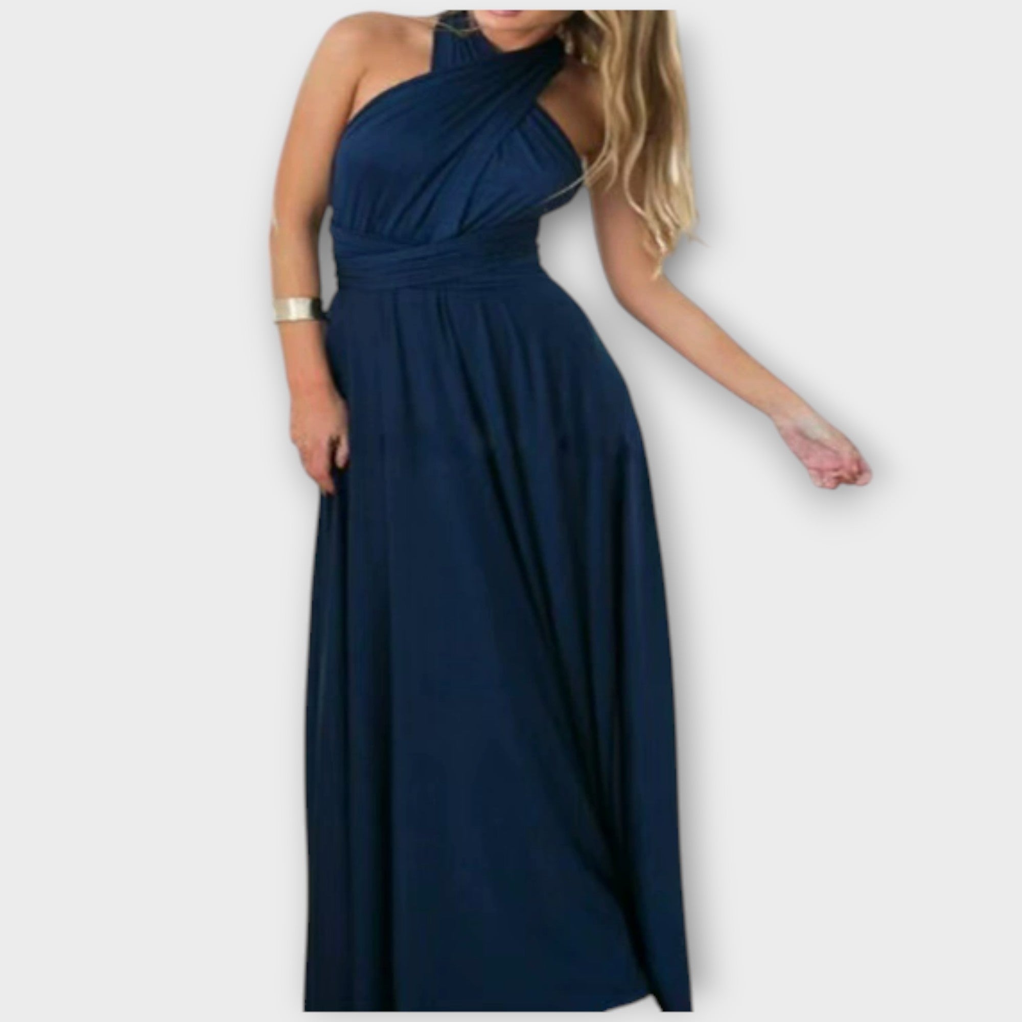 Zara - Vestido largo cruzado