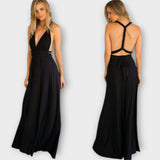Zara - Vestido largo cruzado