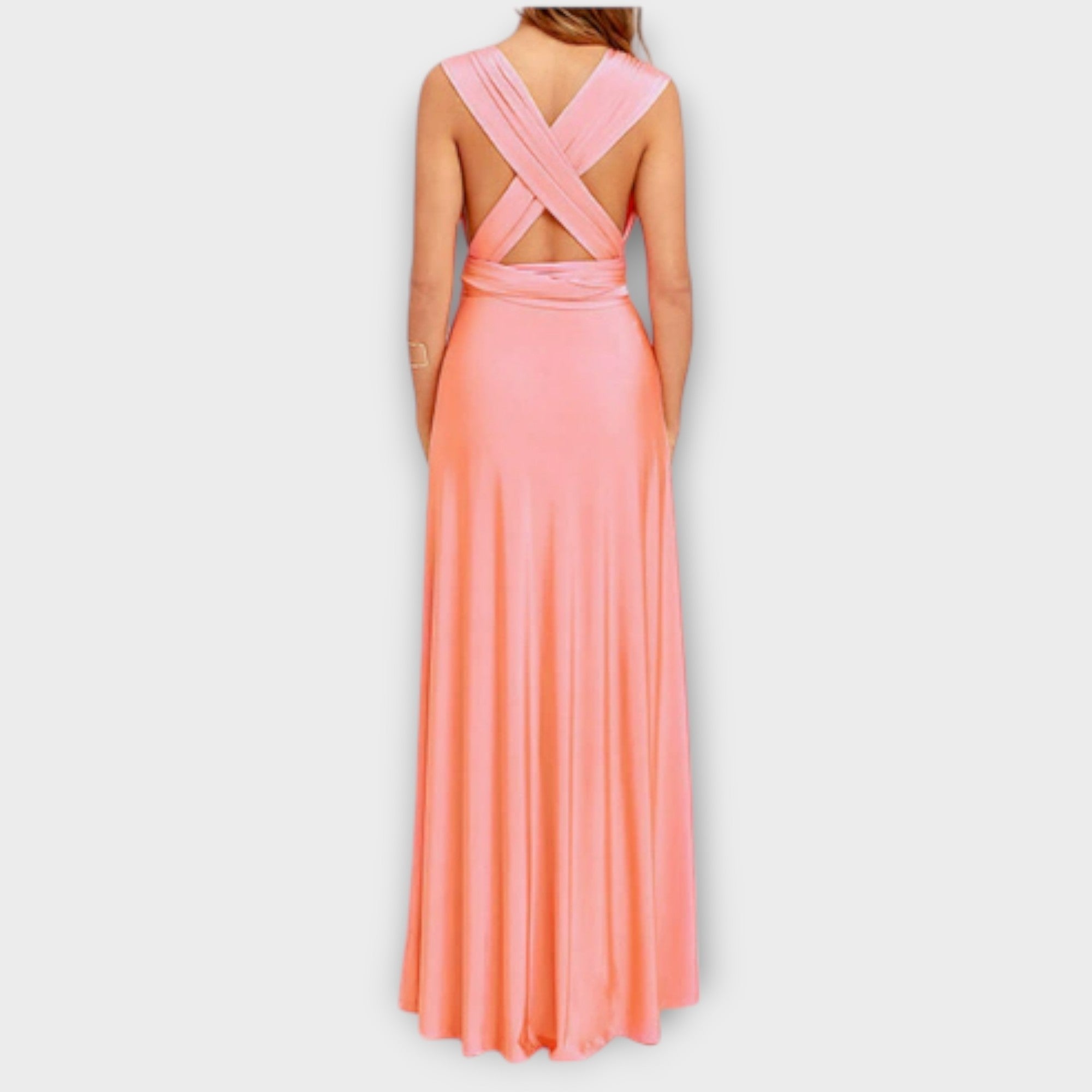 Zara - Vestido largo cruzado