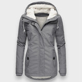 Chloé | Chaqueta larga de forro polar de otoño
