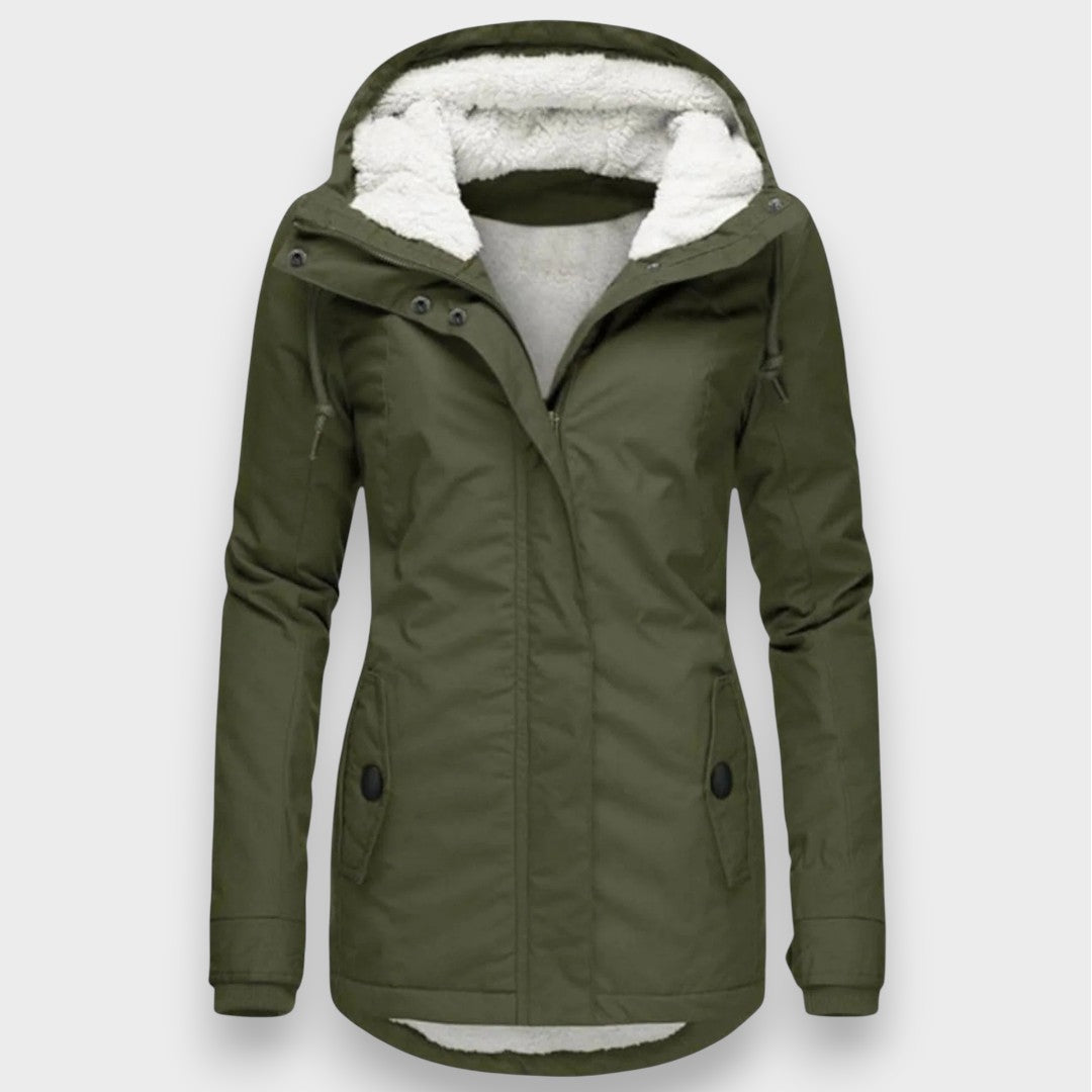 Chloé | Chaqueta larga de forro polar de otoño