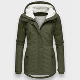 Chloé | Chaqueta larga de forro polar de otoño