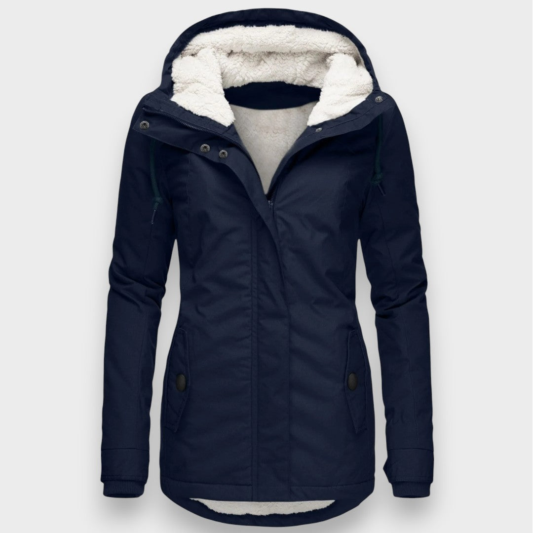 Chloé | Chaqueta larga de forro polar de otoño