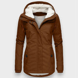 Chloé | Chaqueta larga de forro polar de otoño