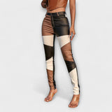 Calliope - Pantalones con estampado color block