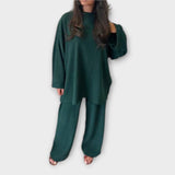 Ingrid - Conjunto Tallas Grandes - Estilo Acanalado