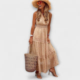 Lola - Maxivestido con encaje bohemio