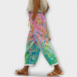 Airish – Pantalones casuales con botones estampados distintivos