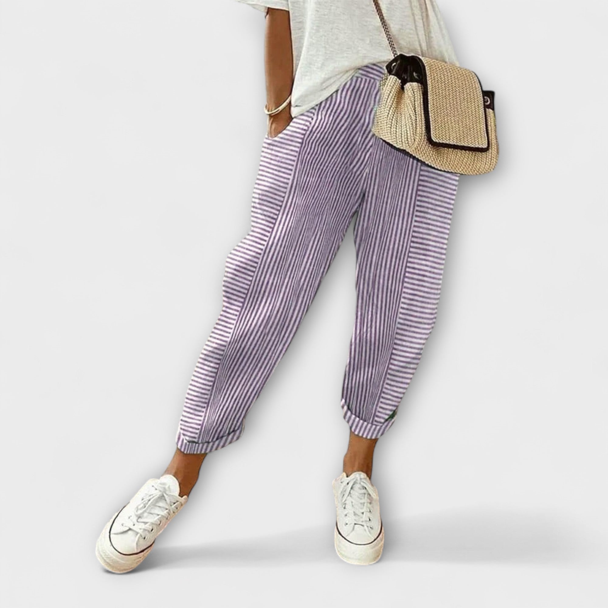 Sanne – Pantalones a rayas Bequemi