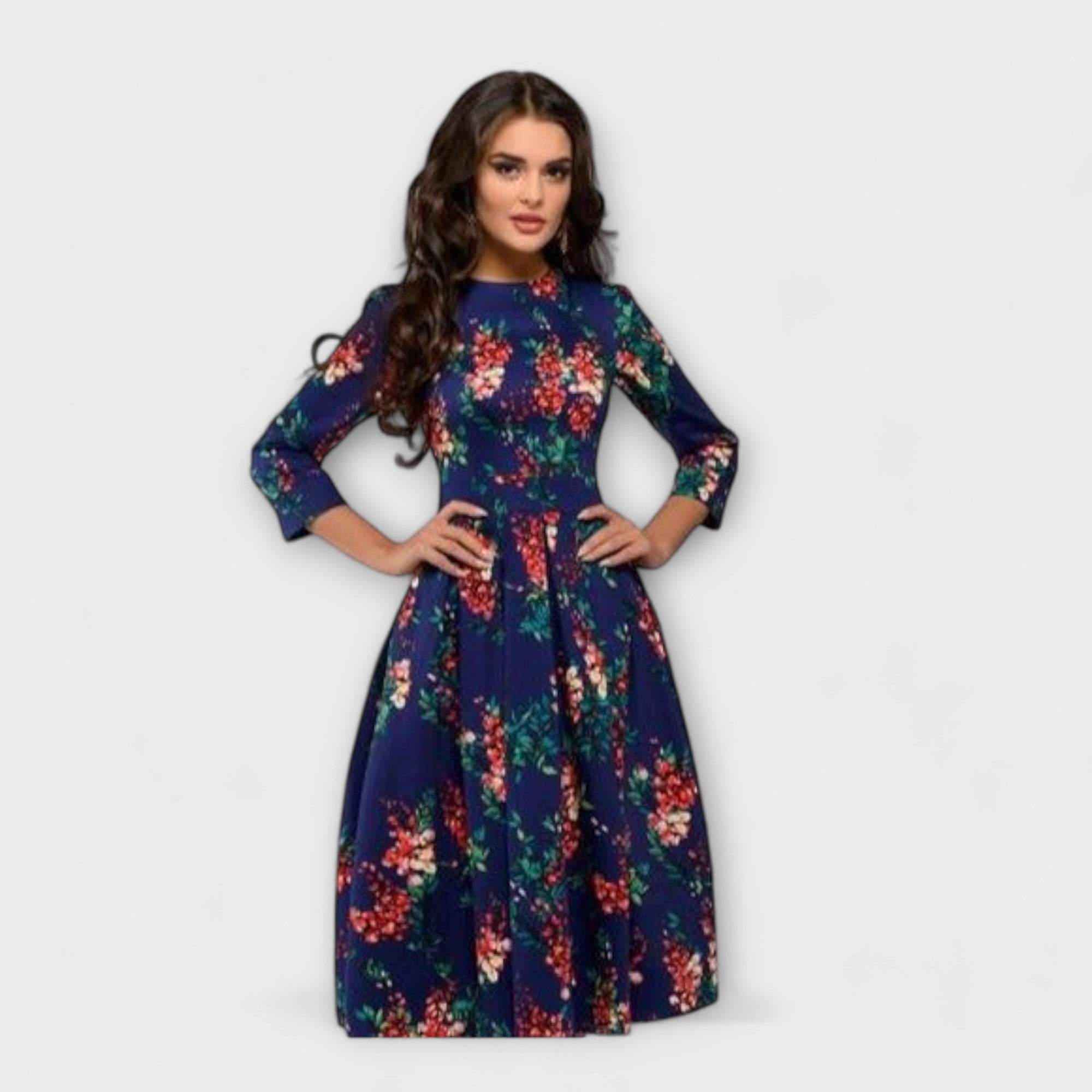 Retrozo - Elegante Vestido hasta la Rodilla