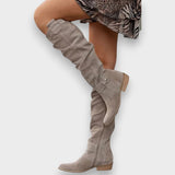 Rose | Botas holgadas de tacón alto hasta la rodilla