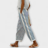Airish – Pantalones casuales con botones estampados distintivos