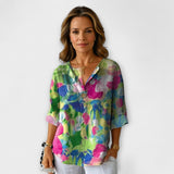 Arlene – Blusa con diseño floral