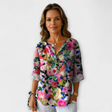 Arlene – Blusa con diseño floral