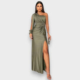Zarra | Vestido maxi elegante de un solo hombro