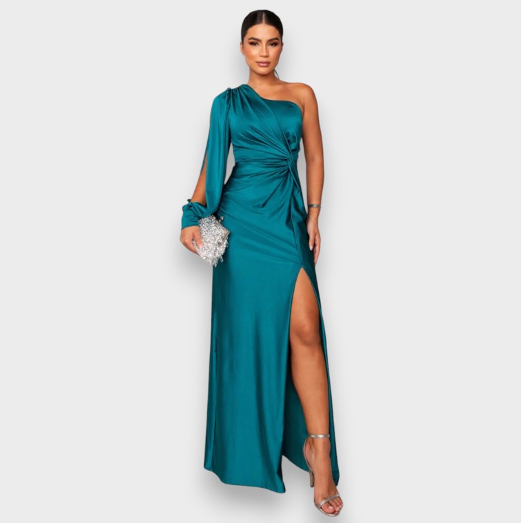 Zarra | Vestido maxi elegante de un solo hombro
