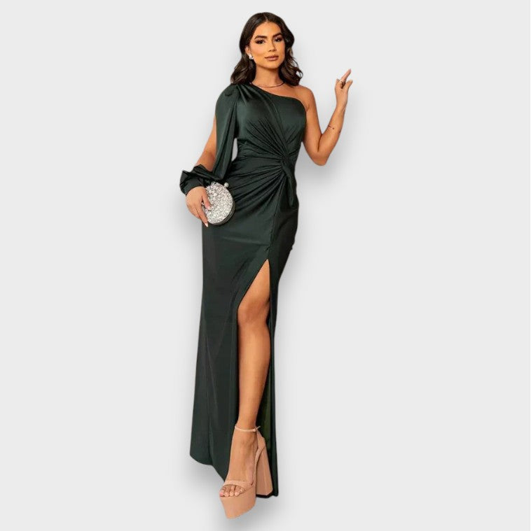 Zarra | Vestido maxi elegante de un solo hombro