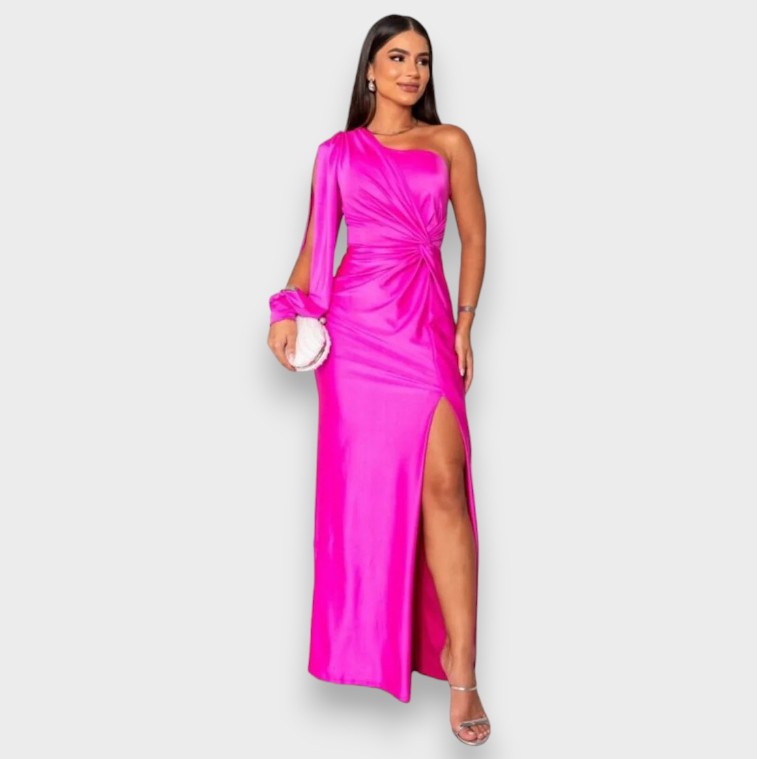 Zarra | Vestido maxi elegante de un solo hombro